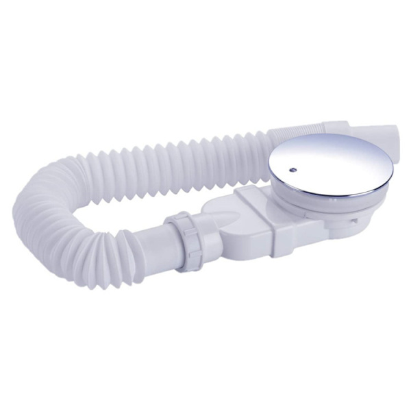 Abs kupol extra-platt duschbrunn, vit