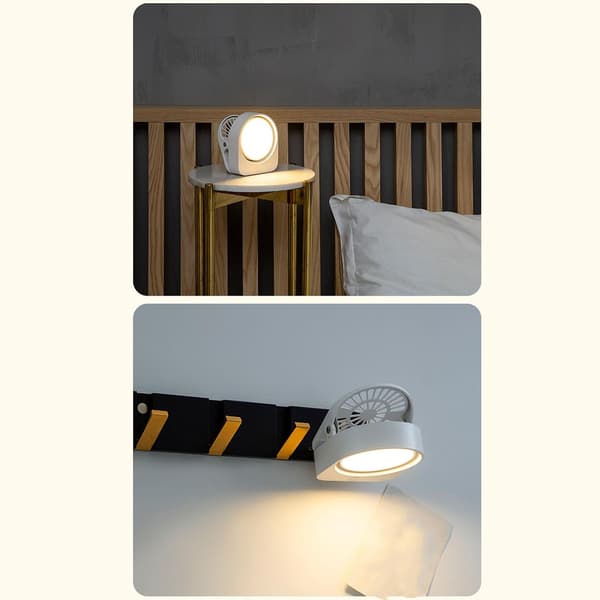 Klipslampe 3 lysmoduser, USB-oppladbar bokleselampe for