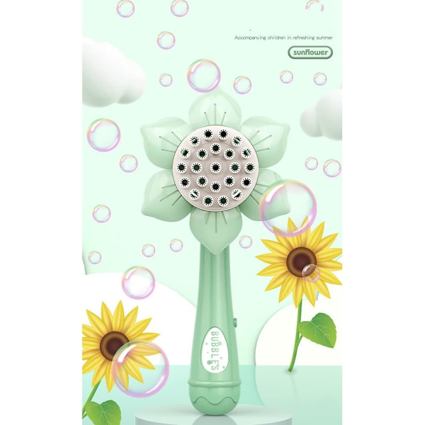 Barnens bubbelmaskin, solrosdusch bubbelmaskin, handhållen färgglad bubbelmaskin, barnens vuxenleksaker födelsedagsfest bröllopsatmosfär
