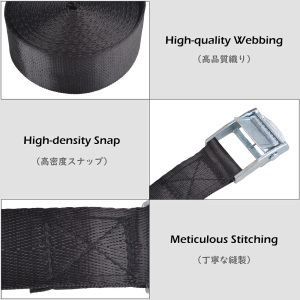 Lashing Strap with Buckle 25 mm Fixing Strap 2m ​​3m 5m Tightenin