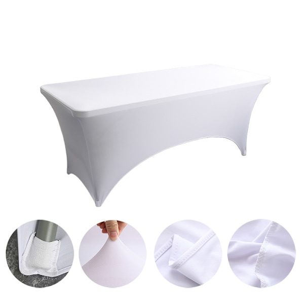 2-pack polyester rektangulära stretchdukar, 6ft, stretch elastisk spännvidd