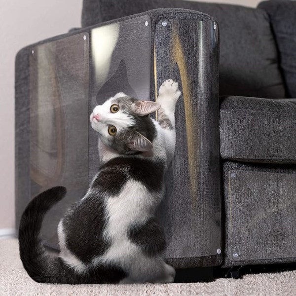 Möbelskydd från kattklös - Soffa skydd för katter - Anti kattklös möbelskydd - Soffa skydd för katter - Soffa hörn klösning träningstejp avskräckande
