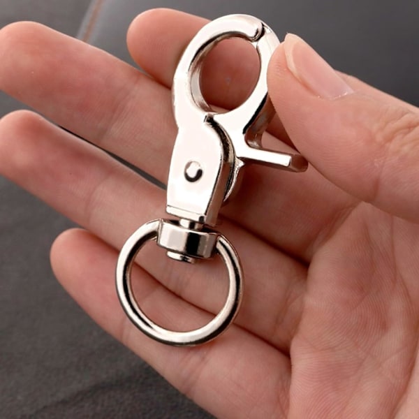 5 stk Nøkkelring Karabiner, Multifunksjonell Svingbar Karabiner, Sinklegering Mini Svingbare Karabiner Hundekjede Nøkkelring Krok, for Nøkkelringer, Hundebånd
