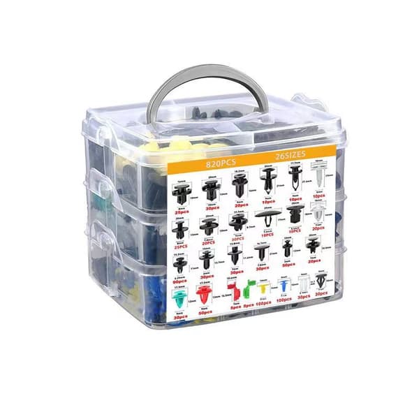 Bilfästelement Clips, 925 st Universal Auto Clips, Plastnit för Bil