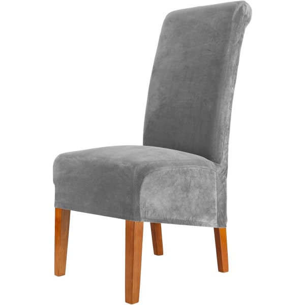 1 stk Velvet spisestuestolebetræk, Stretch Large Chair Slipcover, Spandex High