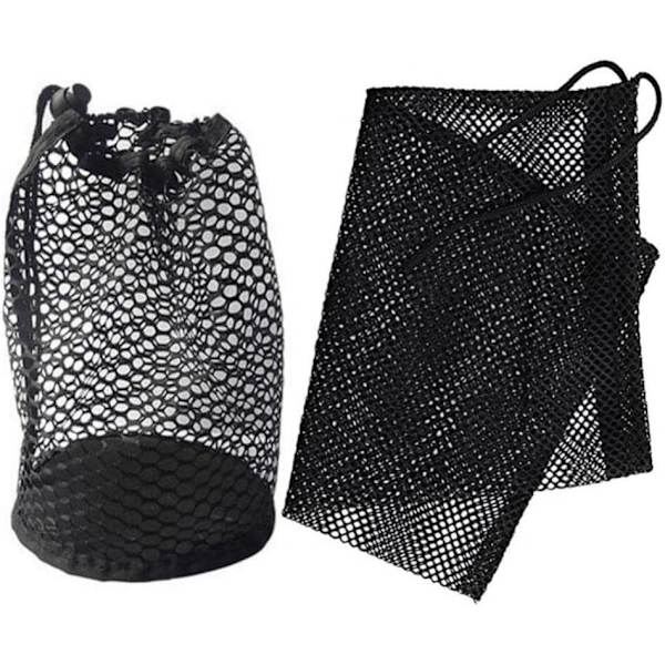Golfboldposer 2 stk Nylon Nylon Snørebånd Net Opbevaringspose 22*20cm