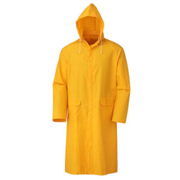 Regnfrakke R1052X .35 MM PVC Trenchcoat, Regnfrakke til kvinder og mænd, 2XLarge,