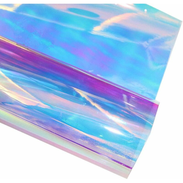 47x100CM Färgad fönsterfilm Regnbåge Iridescent Effekt Fönstertoning Dekorativ