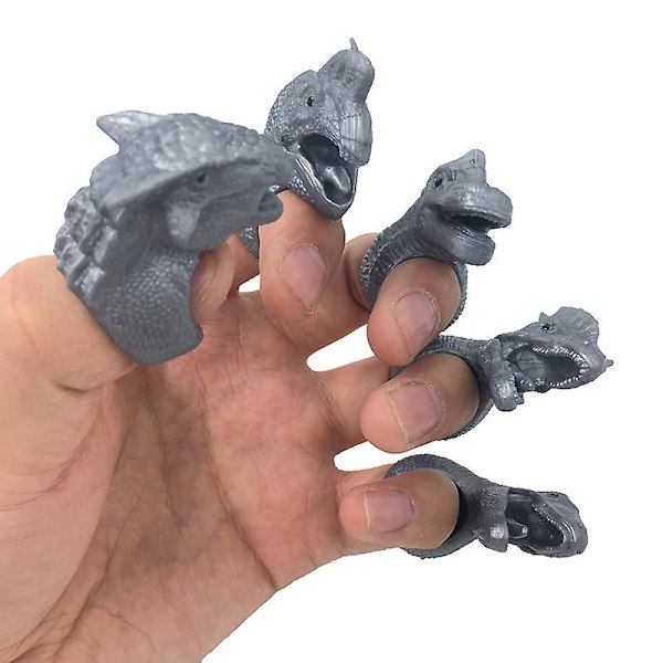 10 st Dinosaurie Finger Set Dinosaurie Ring Leksak Fingerdocka Rolig Fingerdocka Finger Set