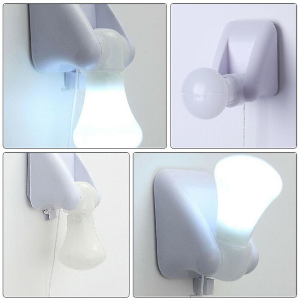 Led-valopolttimo, liimattava, johdoton, kannettava yölamppu