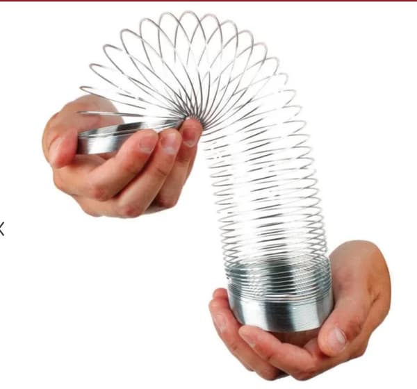 Metallisk Slinky - Stretch Silver