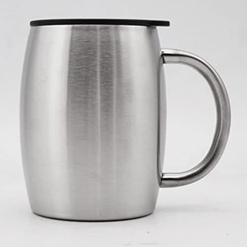 420ML Dubbelväggig Rostfritt Stål Ölmugg, Dubbelväggig Isolerad Mugg, Kaffe