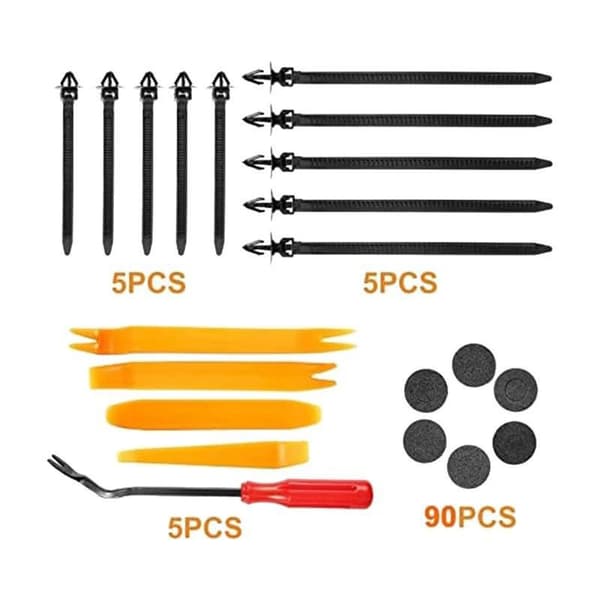 Bilfästelement Clips, 925 st Universal Auto Clips, Plastnit för Bil