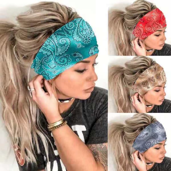Hodebånd Langt Hår Trykk Hodebånd Kvinner Wrap Hår Hodebånd Bandan