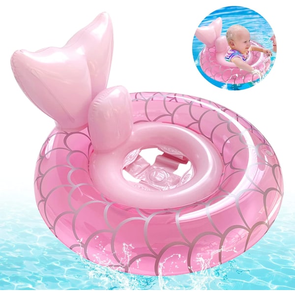 Pretty Mermaid Baby Swim Ring, Baby Pool Swim Ring, Baby Float Swim Ring, S
