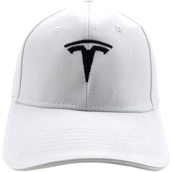 Tesla Car Logo Baseball Cap Brodeerattu strukturoitu puuvillainen isähattu miehille W