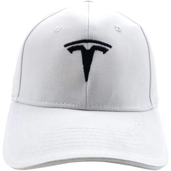 Tesla Car Logo Baseball Cap Brodert Strukturert Bomull Dad Hat for Menn W