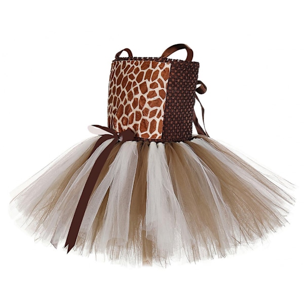 Prinsessa Tutu Jungle Party Eläinasu Tytöille 1-12V Giraffi Mekko