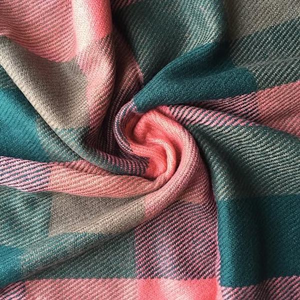 Dametørklæde Fashion Langt Ternet Sjal Wraps Stort Gitter Vinter Varmt