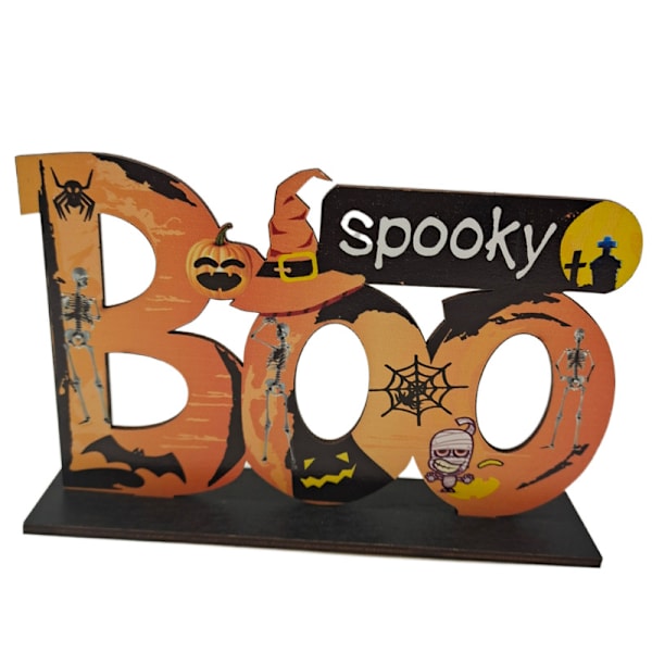 Halloween Borddekorationer, 3 stk. Happy Halloween Træ Centerpieses S