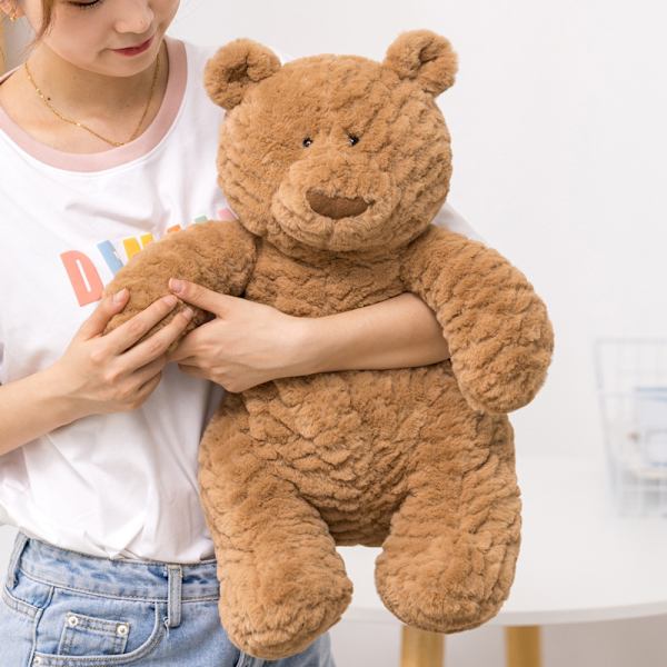 Bjørn Plysdyr, 40cm Teddybjørn, Super Blød Plyslegetøj, Brun Plys Teddy