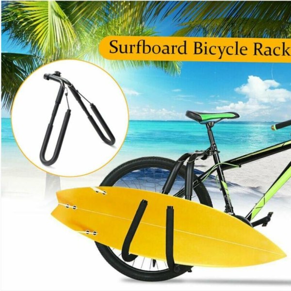 Surfboard Fiets Rack-Surfboardholder-Zwart-Met universel cykel b