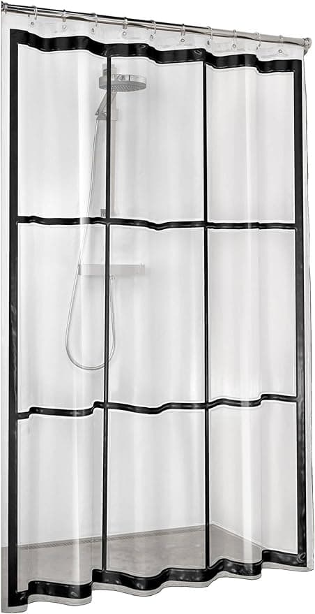PEVA Bruseforhæng, Transparent, Sort