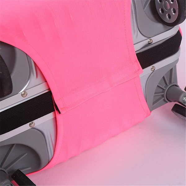 Solid Bagagebeskytter Elastisk Kuffertovertræk Vaskbar, Pink-S,