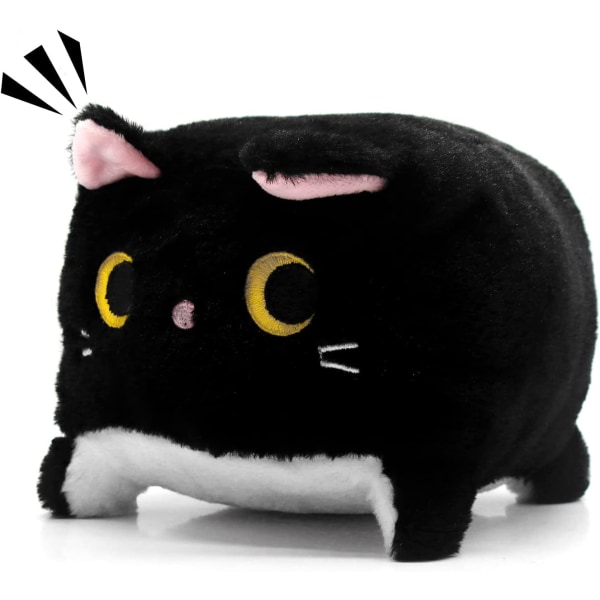 Black Cat Plysj Leketøy Black Cat Pillow, Myk Plysj Dukke Cat Plysj Cat Pute