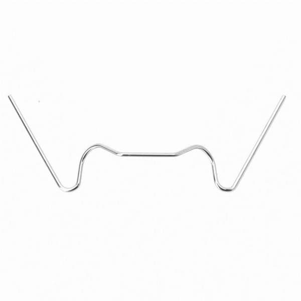 100x 1,2 mm tjocka W-typ växthusglasklämmor i rostfritt stål