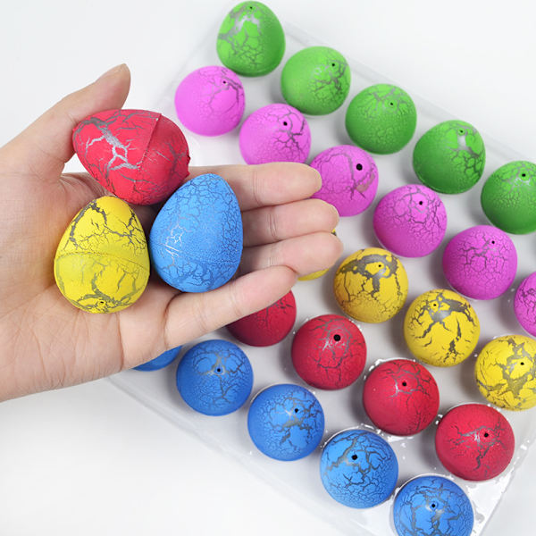 10 st/set Magiska kläckande växande dinosaurieägg Lägg till vatten Växande ägg Djuruppfödning