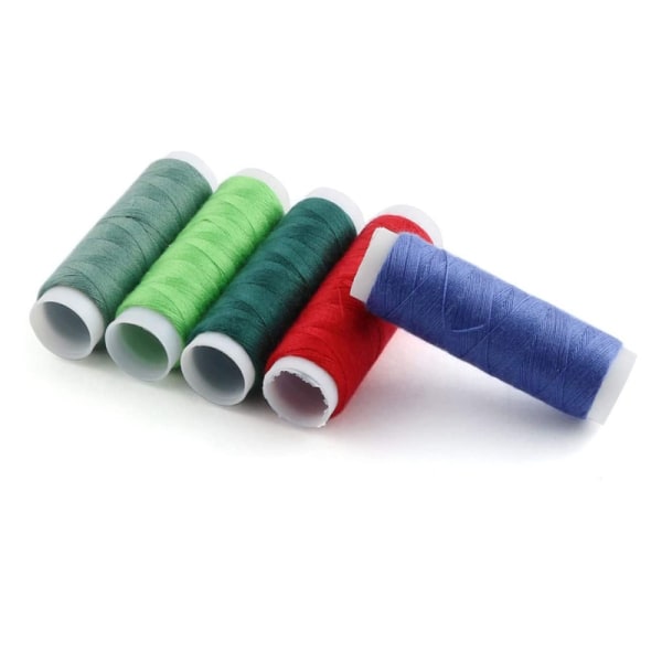 Sytrådskit 39 färger regnbåge polyester sytråd låda kit set I