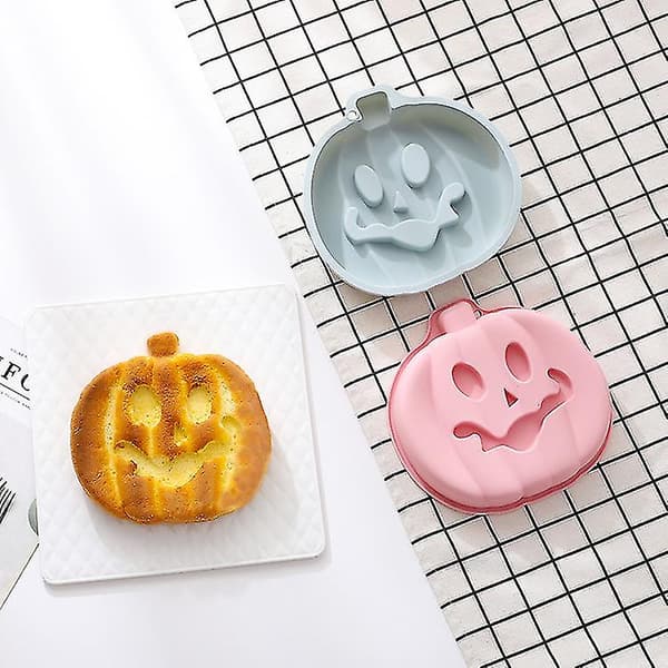 Græskar Halloween Silikonemousse Kageform 8-tommer Bageform Fransk Dessert Mousse Bageværktøj