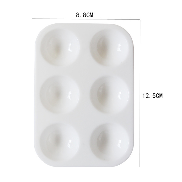 5 stk. Plastmalingspaletter, kunstmaling, blandet palet