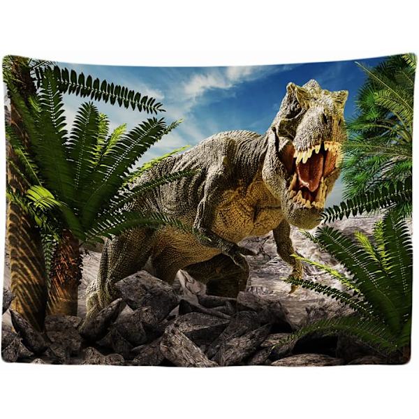 Sängdekorativ väggbonad - Dinosaurie T-Rex - 100 x 150 cm Stor