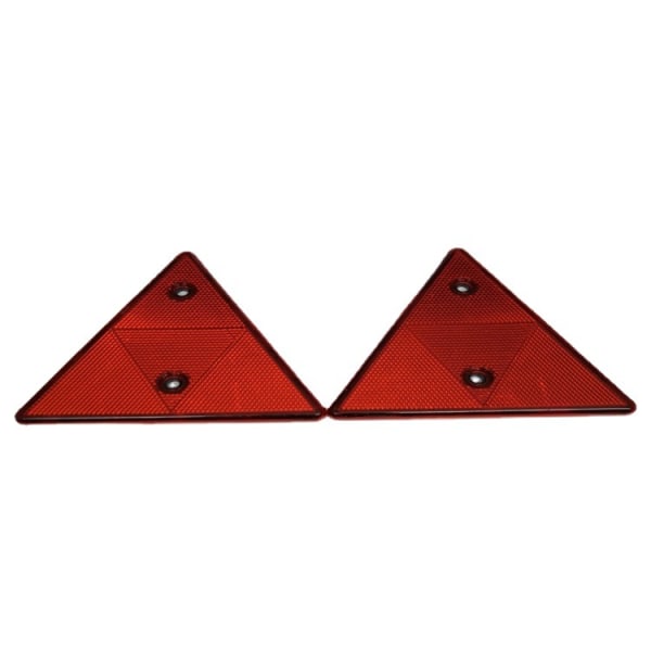 Triangulär släpreflektor, 5-pack, 15 x 15 cm, Hålavstånd 70 mm, Re