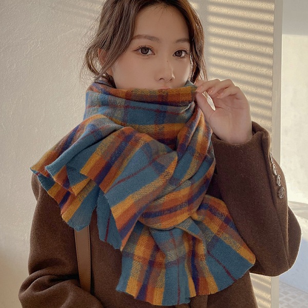 Dame Sjal Stor Langærmet Sjal Kvinder Trykt Sjal Sjal Med Ærmer Uld Shawl Shawl Silke Sjal Retro Strik Varme Retro Efterår Og Vinter