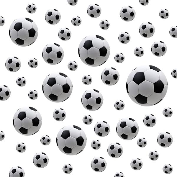 3D Fotboll Svart/Vit Väggstickers I VM EM Sport Affisch Dekorativa Stickers I Väggdekal för Barn Pojkar Barn Baby Barnkammare Tonårsrum