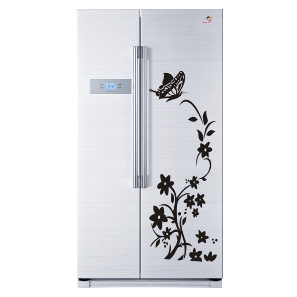 Games Flower Vine Wall Stickers Refrigerator Removable Art for Home Kitchen