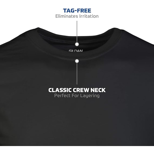 T-skjorter for menn D50-72136-Long Word Double Crane G26-Black-205 Bat Sleeve Sh