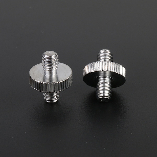 Kameraskruvadapter [5 stycken], Standard 1/4\" hane till 1/4\" hane gängad adapter, Kamerastativ skruvadapter omvandlare för kamera/monopod/stativ/C