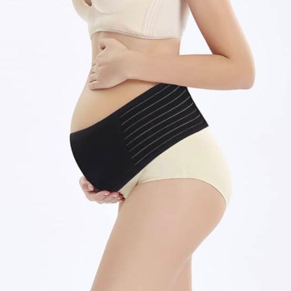 Graviditetsmavebælte til alle stadier af graviditeten, åndbar rygstøtte M