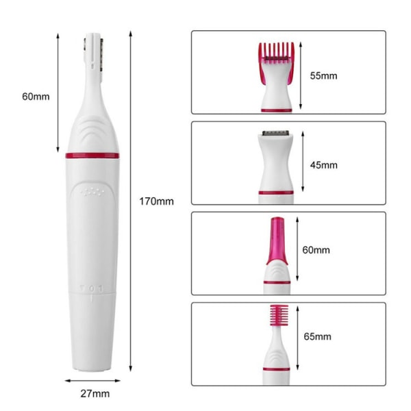 5 i 1 epilator elektrisk epilator smärtfri rakapparat trimmer