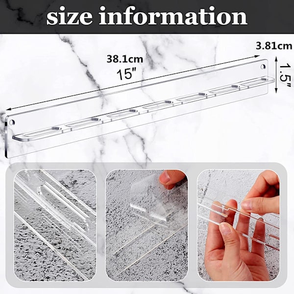 Pieces Akryl Glasögonhållare, Solglasögonförvaring, Glasögonställ, Glasögonarrangör 7 Fack Glasögonhållare