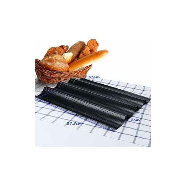 Perforert brødform 4 pinner Non-stick vendbar form for bakverk kjeks - MODOU