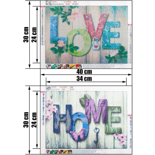 5D DIY-timanttimaalaukset 2 sarjaa Kristallitimantti Timanttikirjontamaalaus