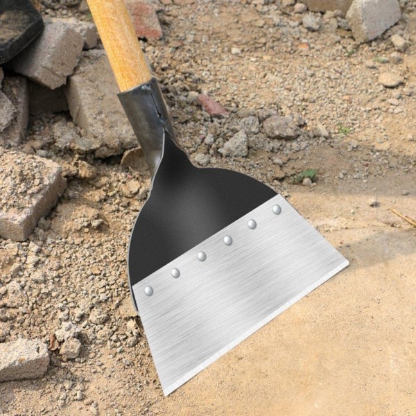 Multifunksjonell utendørs hagerengjøringsspade lukespade stål flat spade isspade karbonstål luking planter gård
