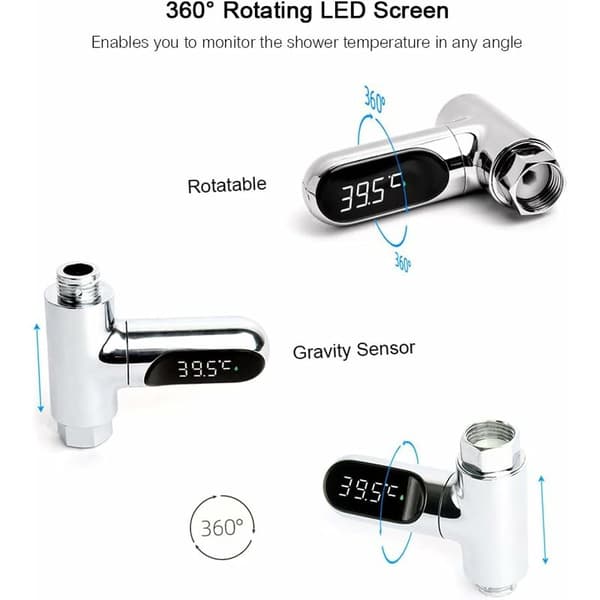 Duschtermometer, Babybadtermometer, LED-digital duschtemperatur D