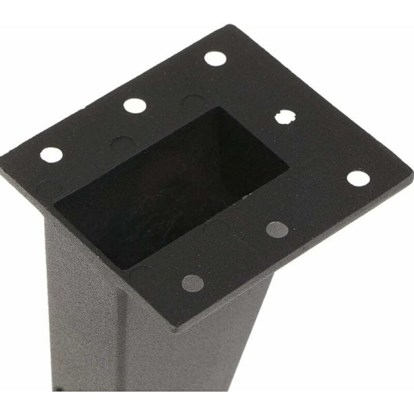 4 st möbelben, snedställda möbelben i aluminiummetall, soffben ersättning för skåpsoffa bord byrå, monteringsskruvar ingår, svart, 80 mm