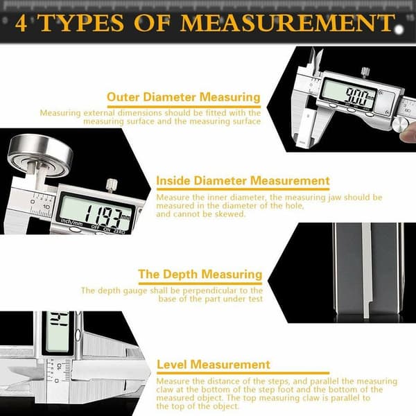 Digital Vernier Caliper - Professionel Digital Caliper 150mm Vernier Caliper